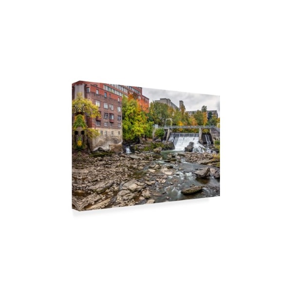 Pierre Leclerc 'Sherbrooke Waterfall' Canvas Art,30x47